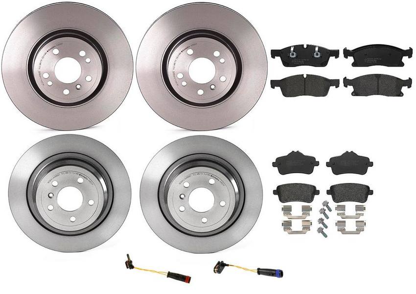 Brembo Brake Pads and Rotors Kit - Front and Rear (330mm/325mm) (Low-Met)